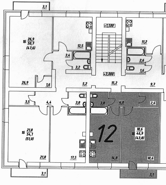 План квартиры №12